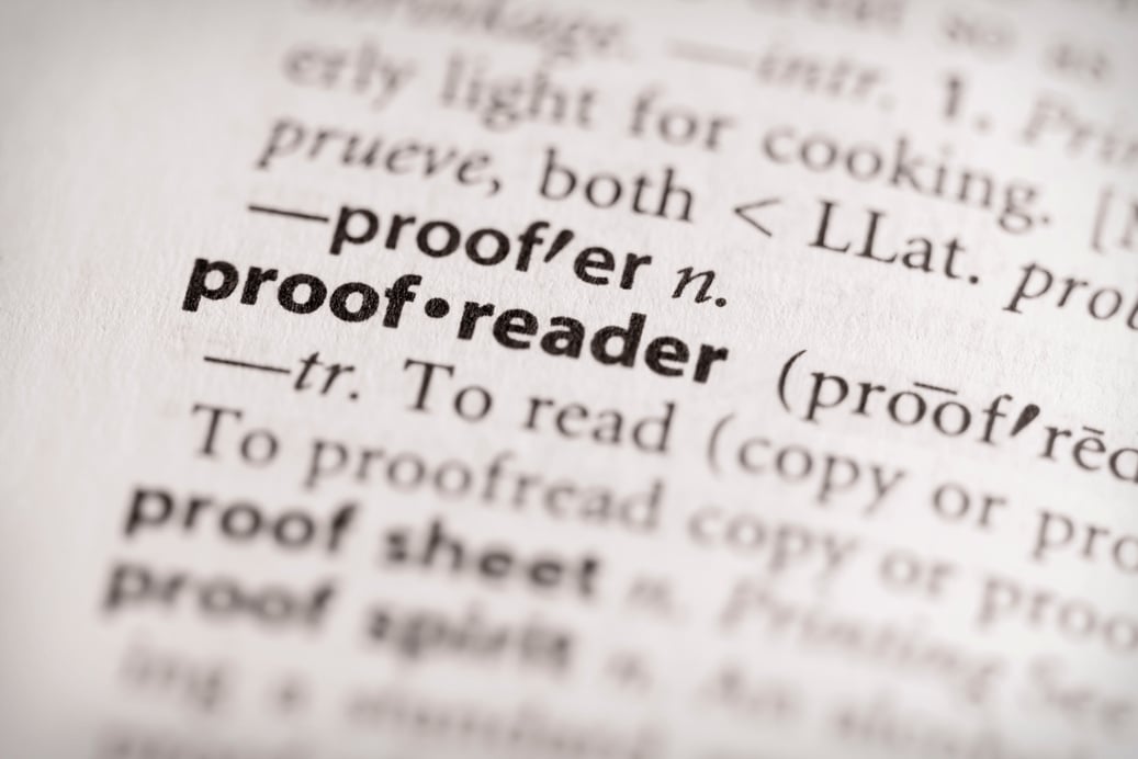 Proofreader in the Dictionary